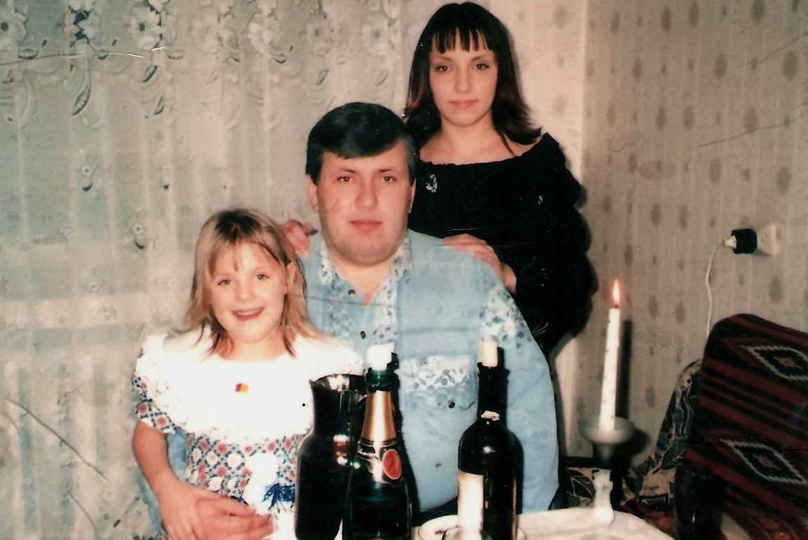 Встреча Нового года в семейном кругу с дочерьми (Анна и Юля)